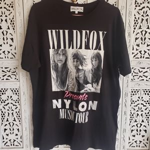 Wildfox Nylon Music Tour T-Shirt - XL